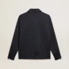 Dunkelblaues Sweatshirt mit weissem Streifen und kontrastierenden blauen Sternen