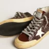 Francy Penstar in braunem Glitzer mit weissem Lederstern