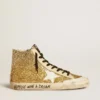 Francy Penstar in Goldglitter mit weissem Lederstern