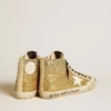 Francy Penstar in Goldglitter mit weissem Lederstern