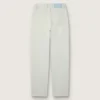 Gebleichte Damenjeans mit Cabochon-Kristallen