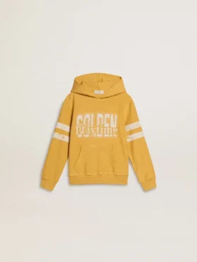Gelbes Kinder-Sweatshirt mit Vintage-Print