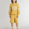 Gelbes Kinder-Sweatshirt mit Vintage-Print