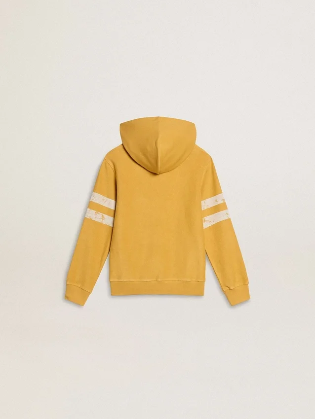 Gelbes Kinder-Sweatshirt mit Vintage-Print