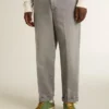 Graue Chino-Hose aus Baumwolle