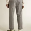 Graue Chino-Hose aus Baumwolle