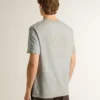 Graues Herren-Hemd im Vintage-Look mit Aufdruck auf der Vorderseite