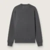 Graues Herren-Sweatshirt mit Logo und Used-Look