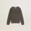 Graues Kinder-Sweatshirt mit erhabenem Logo