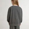 Graues Kinder-Sweatshirt mit erhabenem Logo