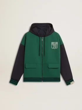 Grün-blaues Wende-Sweatshirt für Herren
