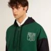 Grün-blaues Wende-Sweatshirt für Herren