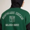 Grün-blaues Wende-Sweatshirt für Herren