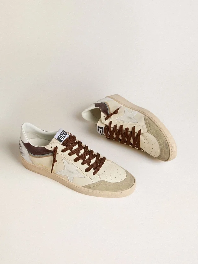 Herren-Ball Star LTD aus Nappa mit Nappa-Stern und Lederlasche an der Ferse