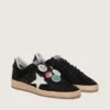 Herren-Ball Star LTD aus schwarzem Wildleder mit Lederwaren
