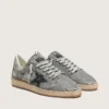 Herren-Ball Star LTD in grauem Denim mit schwarzem Lederstern