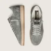 Herren-Ball Star LTD in grauem Denim mit schwarzem Lederstern