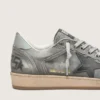 Herren-Ball Star LTD in grauem Denim mit schwarzem Lederstern