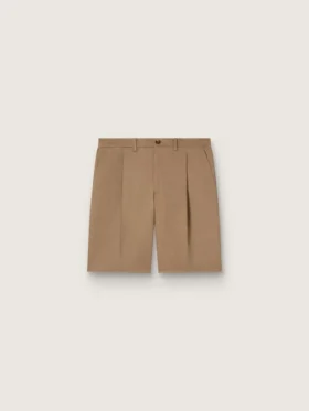 Herren-Bermudashorts aus beiger Baumwolle