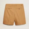 Herren-Bermudashorts aus beiger Baumwolle