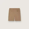 Herren-Bermudashorts aus beiger Baumwolle
