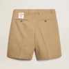 Herren-Bermudashorts aus beiger Baumwolle