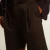 Herren-Bermudashorts aus schwarzer Baumwolle