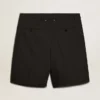 Herren-Bermudashorts aus schwarzer Baumwolle