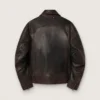 Herren-Bomberjacke aus burgunderrotem Nappaleder
