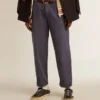 Herren-Chinos in Blau mit Used-Look