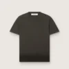 Herren-Hemd aus anthrazitfarbenem Baumwolljersey mit perforiertem Herz