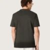 Herren-Hemd aus anthrazitfarbenem Baumwolljersey mit perforiertem Herz