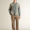 Herren-Jeansjacke im Distressed-Look mit Reissverschluss