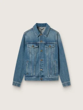 Herren-Jeansjacke mit mittlerer Waschung