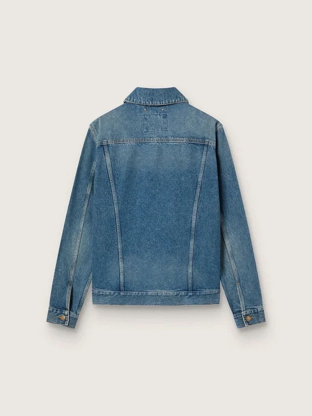 Herren-Jeansjacke mit mittlerer Waschung