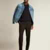 Herren-Jeansjacke mit mittlerer Waschung