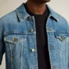 Herren-Jeansjacke mit mittlerer Waschung