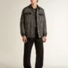 Herren-Lightstar aus weissem Leder und schwarzem Mesh mit schwarzem TPU-Stern