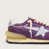Herren-Marathon mit violettem Nylon-Obermaterial und weissem Stern