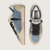 Herren-Modell «Ball Star LTD» aus denimblauem Wildleder mit metallisch-goldenem Lederstern