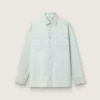 Herren-Overshirt aus hellblauem Denim
