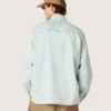 Herren-Overshirt aus hellblauem Denim