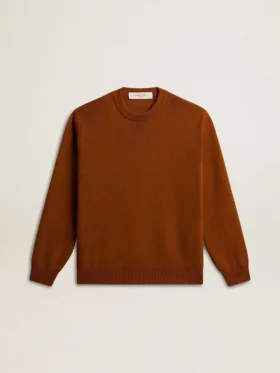 Herren-Pullover mit Rundhalsausschnitt und Logo auf dem Rücken