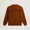 Herren-Pullover mit Rundhalsausschnitt und Logo auf dem Rücken