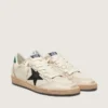 Herren-Sneaker «Ball Star» mit schwarzem Lederstern und grüner Lederlasche an der Ferse