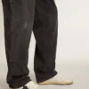 Herren-Sneaker «Ball Star» mit schwarzem Lederstern und grüner Lederlasche an der Ferse