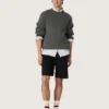 Herren-Sneaker «Marathon Speed» aus Leder mit braunem Schlangenprint, schwarzem Stern und silberner Fersenlasche aus Leder