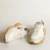 Herren-Sneaker mit Running Sole, Lederstern und Fersenlasche mit rotem Aufdruck