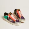 Herren-Stardan LAB aus Lackleder und Mesh mit Stern aus Gummi