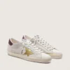Herren-Super-Star CNY aus elfenbeinfarbenem Wildleder mit Stern aus Metallic-Leder und Fersenlasche aus Leder